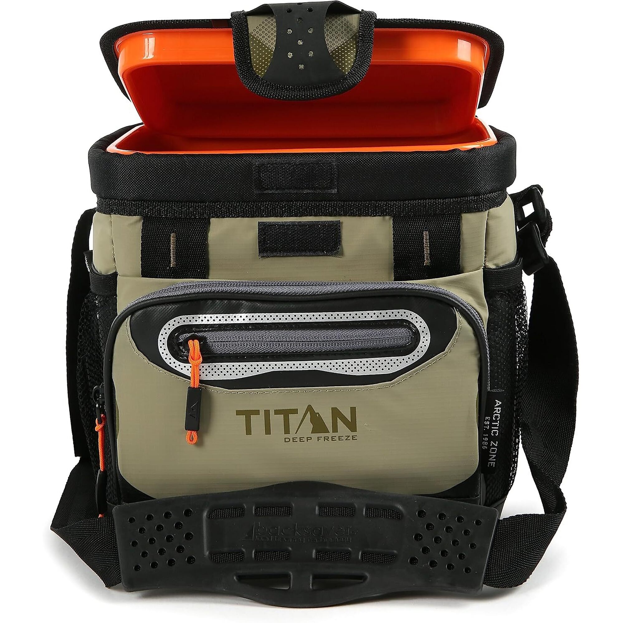 Titan 9 Can Zipperless HardBody Cooler , MOSS, Model #10003263